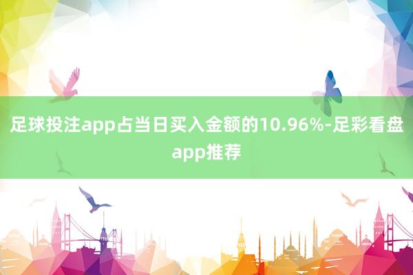 足球投注app占当日买入金额的10.96%-足彩看盘app推荐