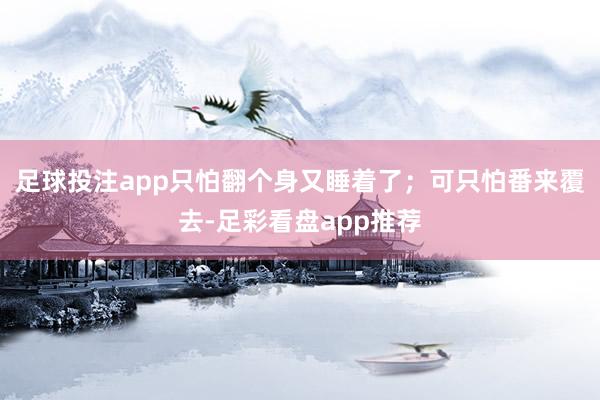 足球投注app只怕翻个身又睡着了；可只怕番来覆去-足彩看盘app推荐